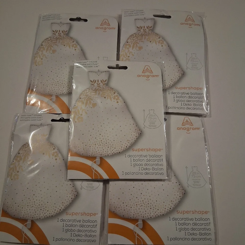5 Anagram Wedding Dress Balloons New